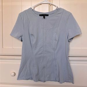 White House black market - blue tee shirt